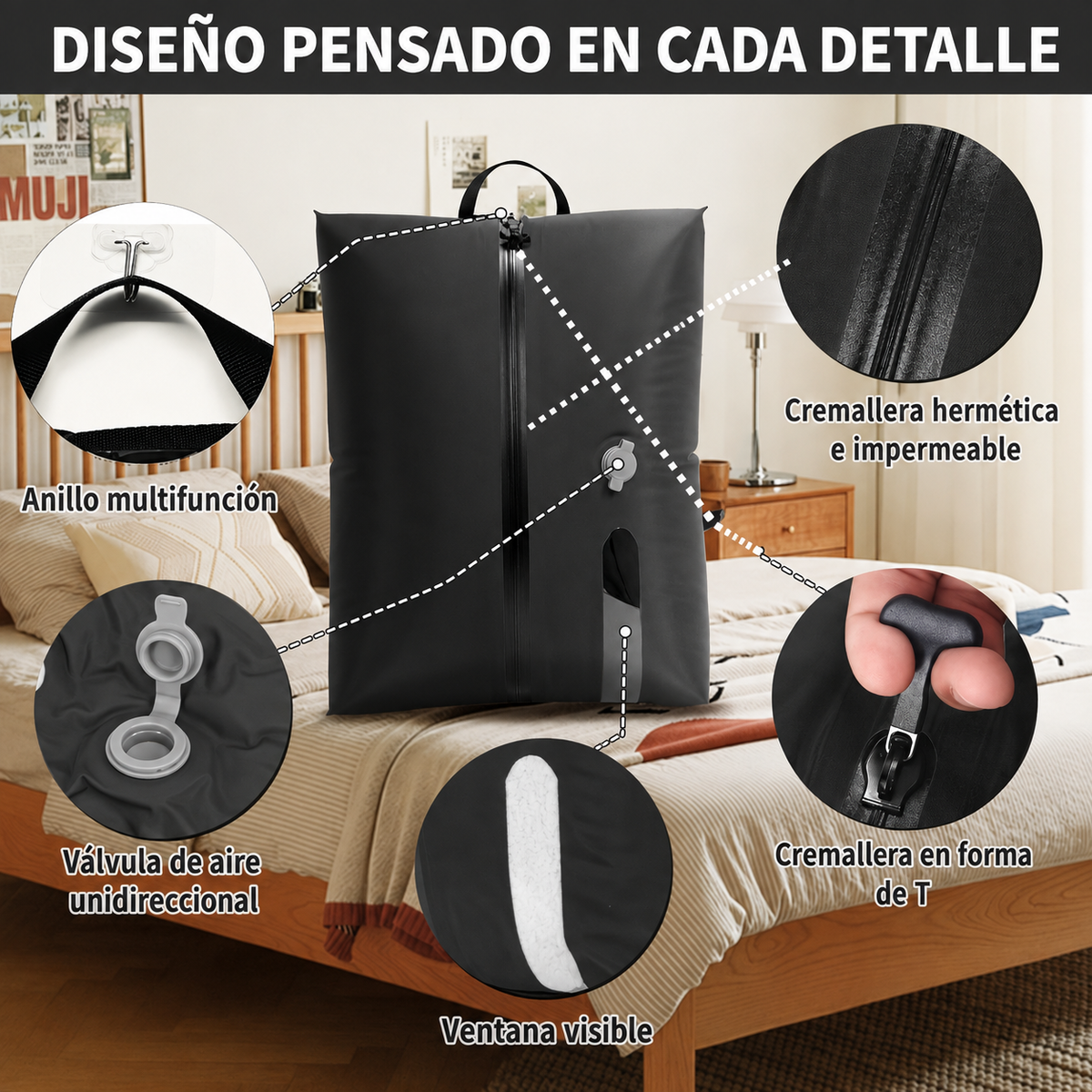 Kit bolsa de viajes GOYDO TRAVELVAC